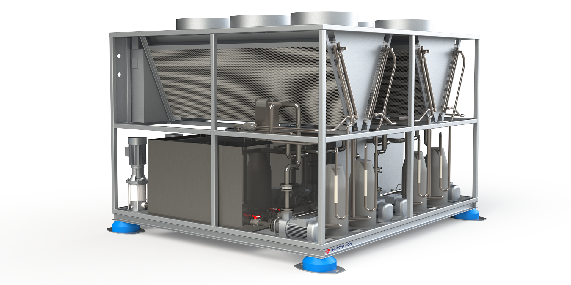 Anti-vibration solution for heat pump